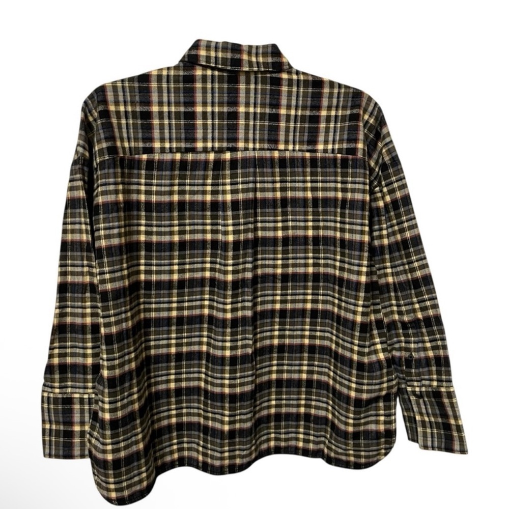 Everlane Oversized Plaid Boxy Flannel Shirt Size Medium New - Picture 7 of 12